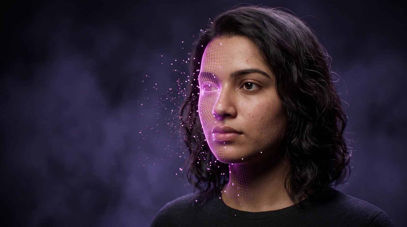 Real-time digital human portrait